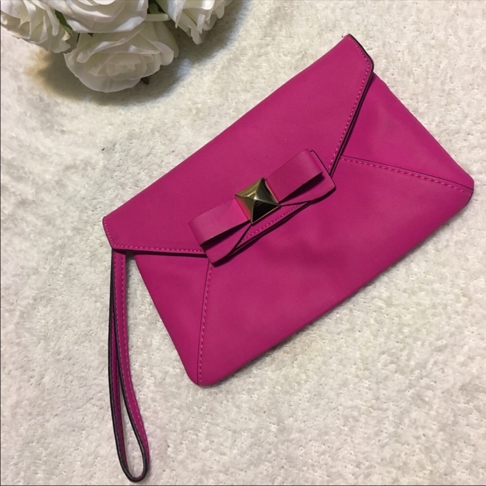 The Limited Pink Bow Wristlet